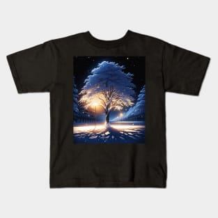 Snowy Night Kids T-Shirt